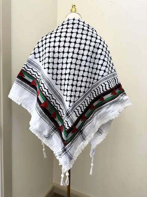 Palestine Embroidered Keffiyeh