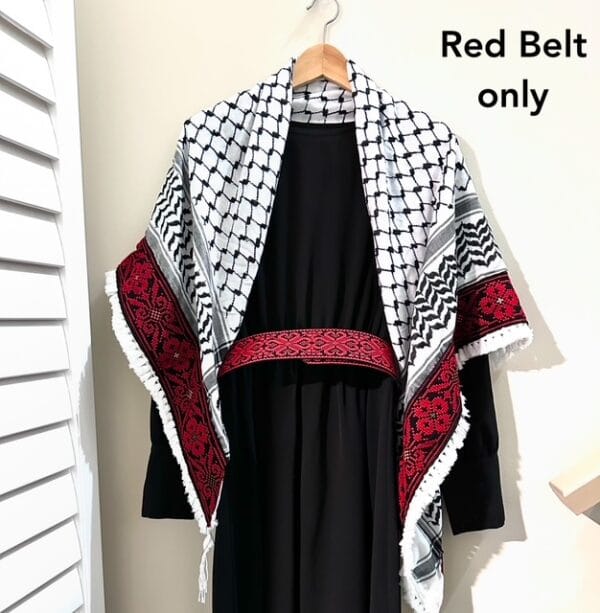 Palestinian embroidered tatreez Belts