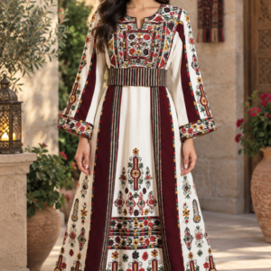 Malaka Embroidered Thobe Tatreez