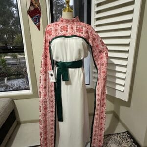 Formal embroidered Tatreez dress