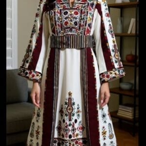 Malaka Embroidered Thobe Tatreez