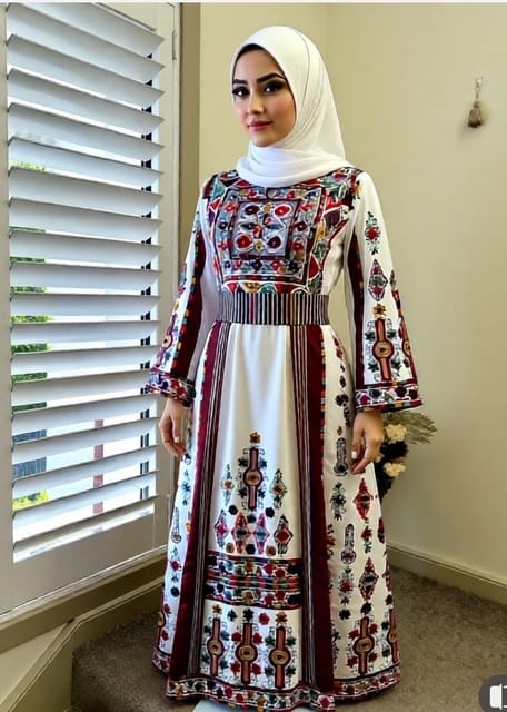 Malaka Embroidered Thobe Tatreez