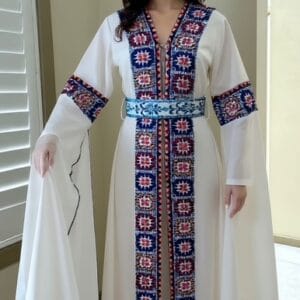 Embroidered White Cardigan